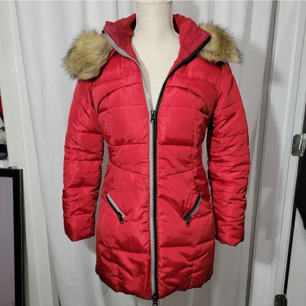 Winter jacket with fur collar size xs